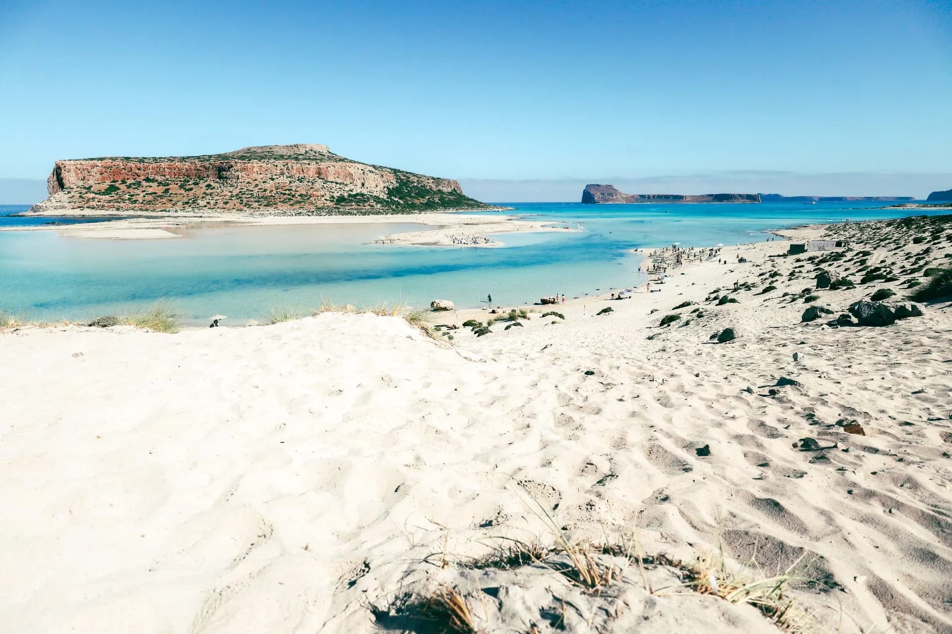 Balos-Lagune auf der Halbinsel Gramvousa im Westen Kretas