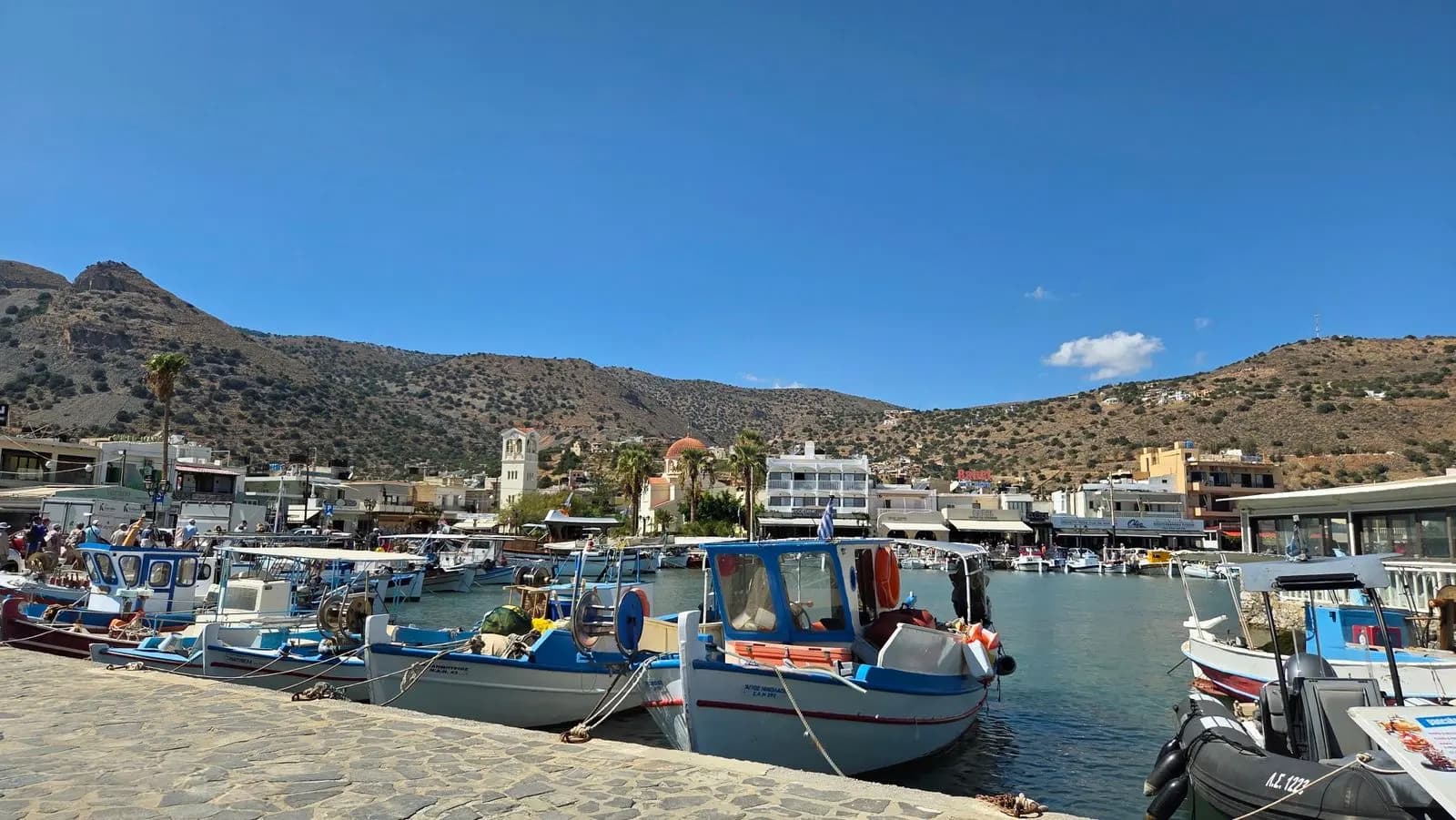 Fishing boats in Elounda harbour