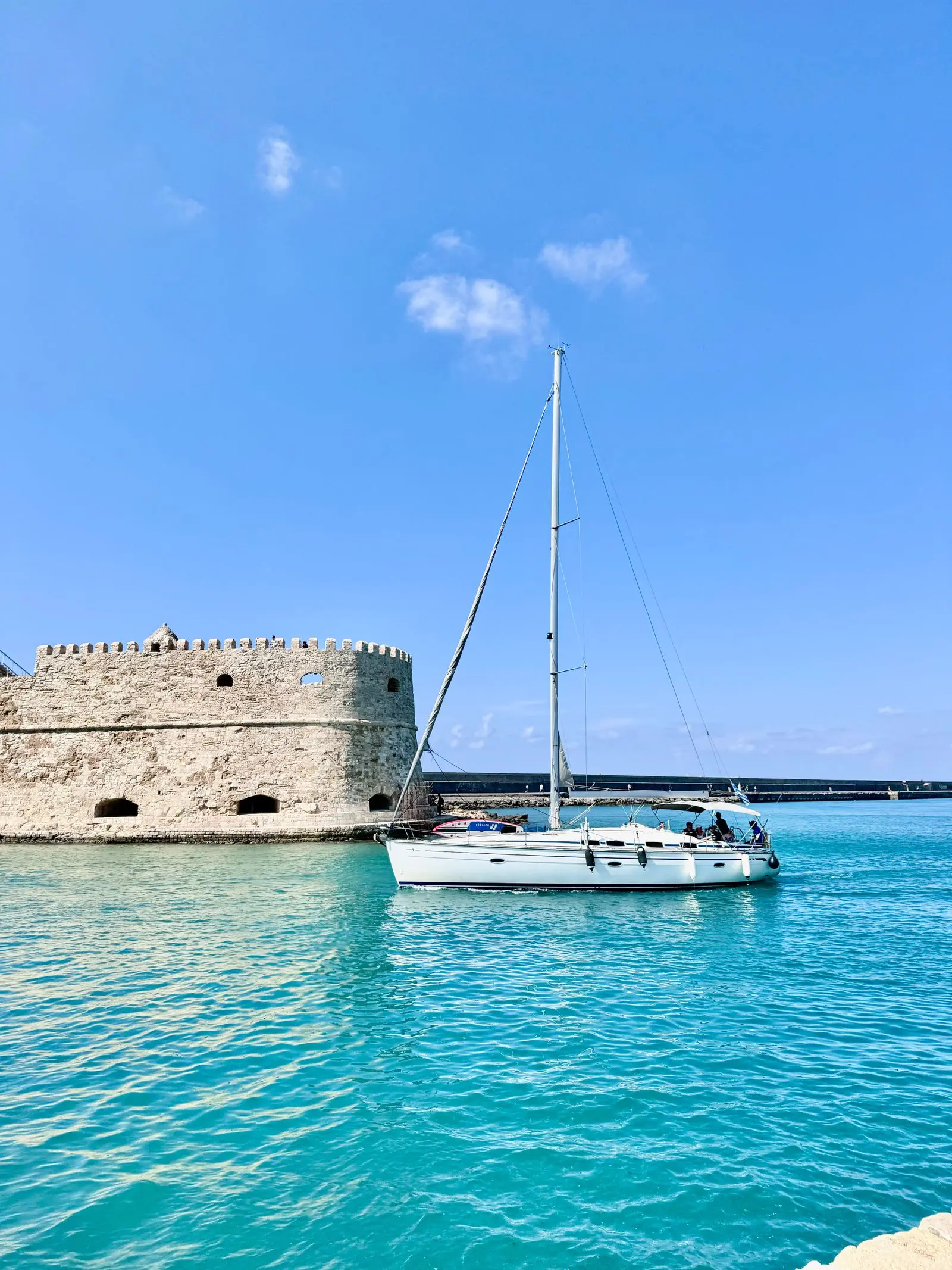 Heraklion harbour, the start of a Santorini day