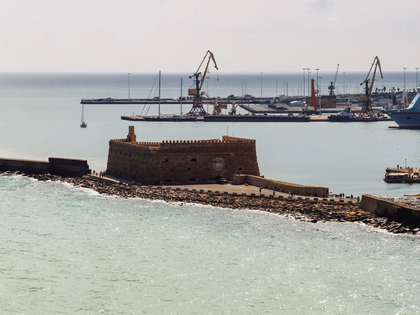The Venetian fortress in Heraklion harbour
