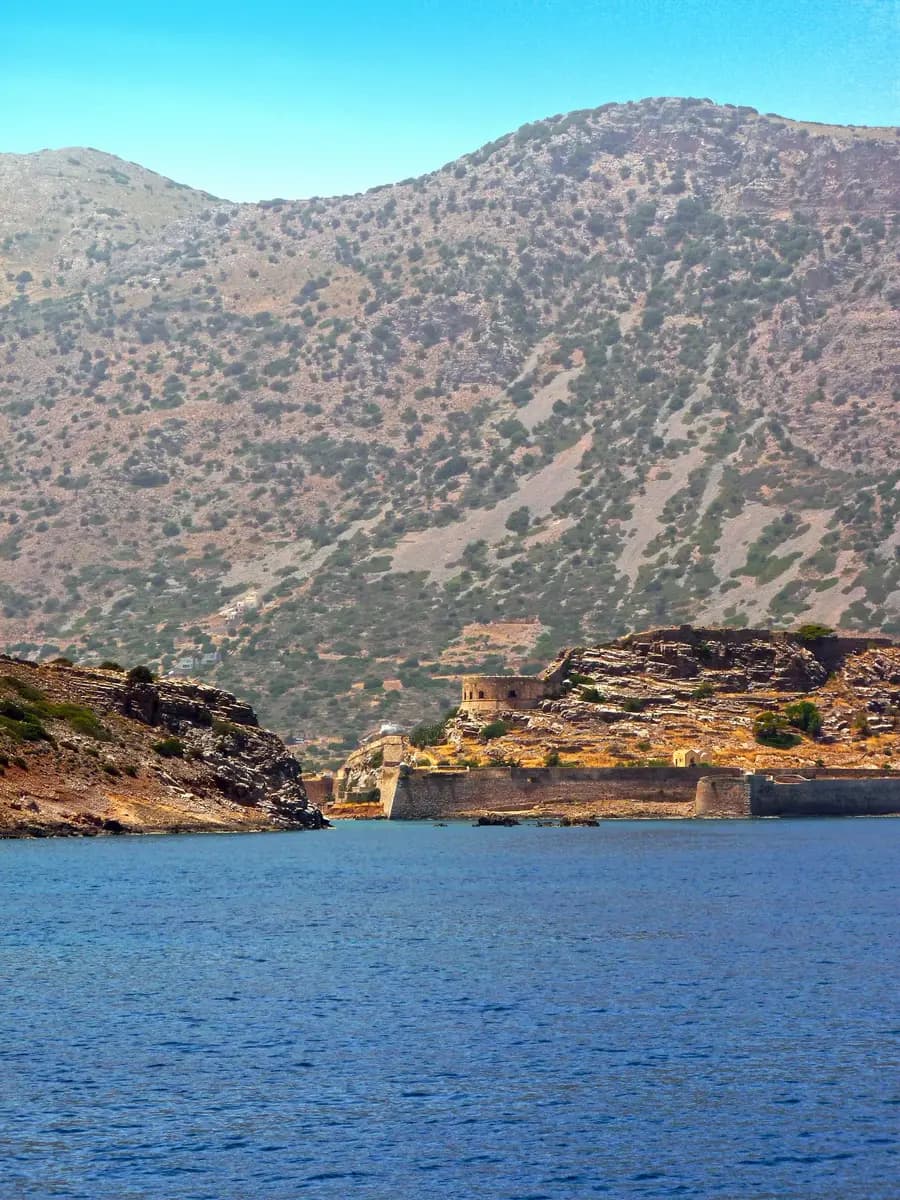 Spinalonga island in the Gulf of Elounda