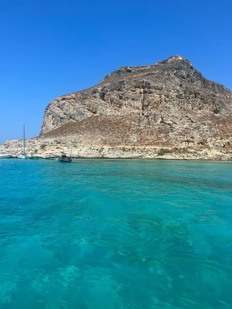 A cliff on Gramvousa