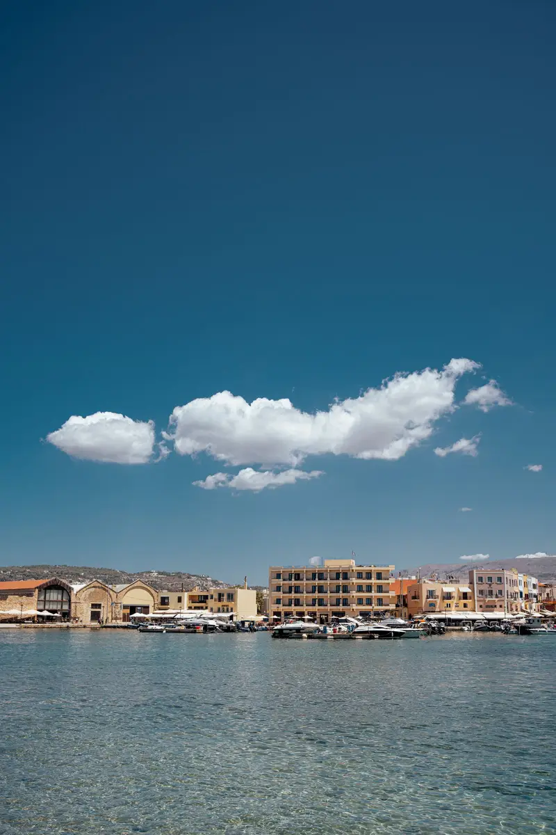 Harbour water and buildings in Heraklion