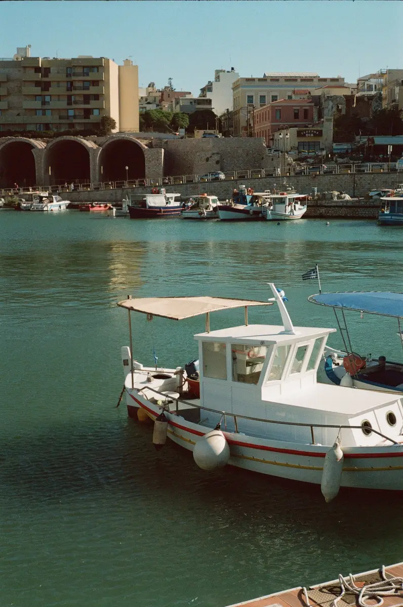 Fishing boats in Heraklion harbour