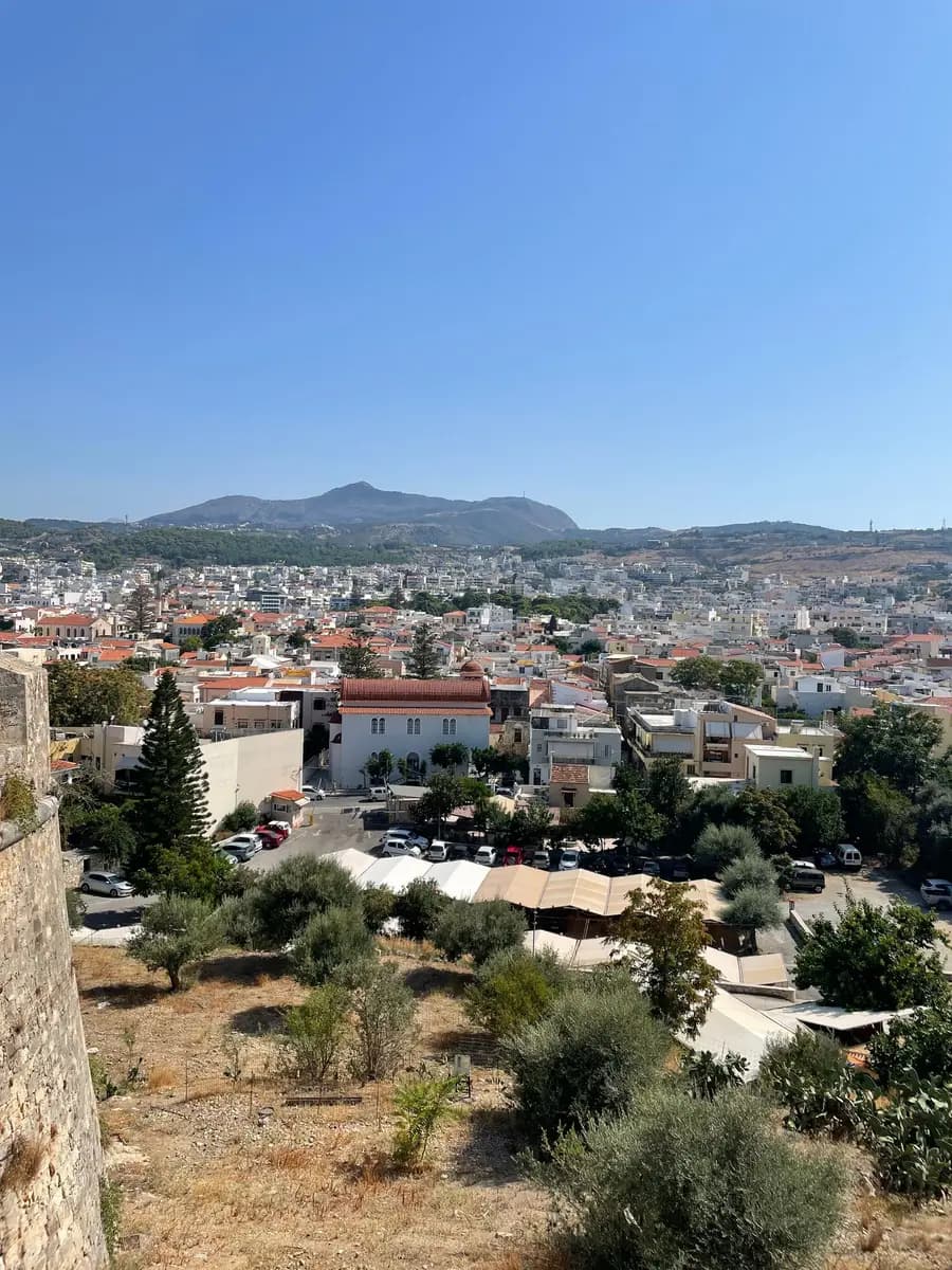 Rethymno seen from the Fortezza