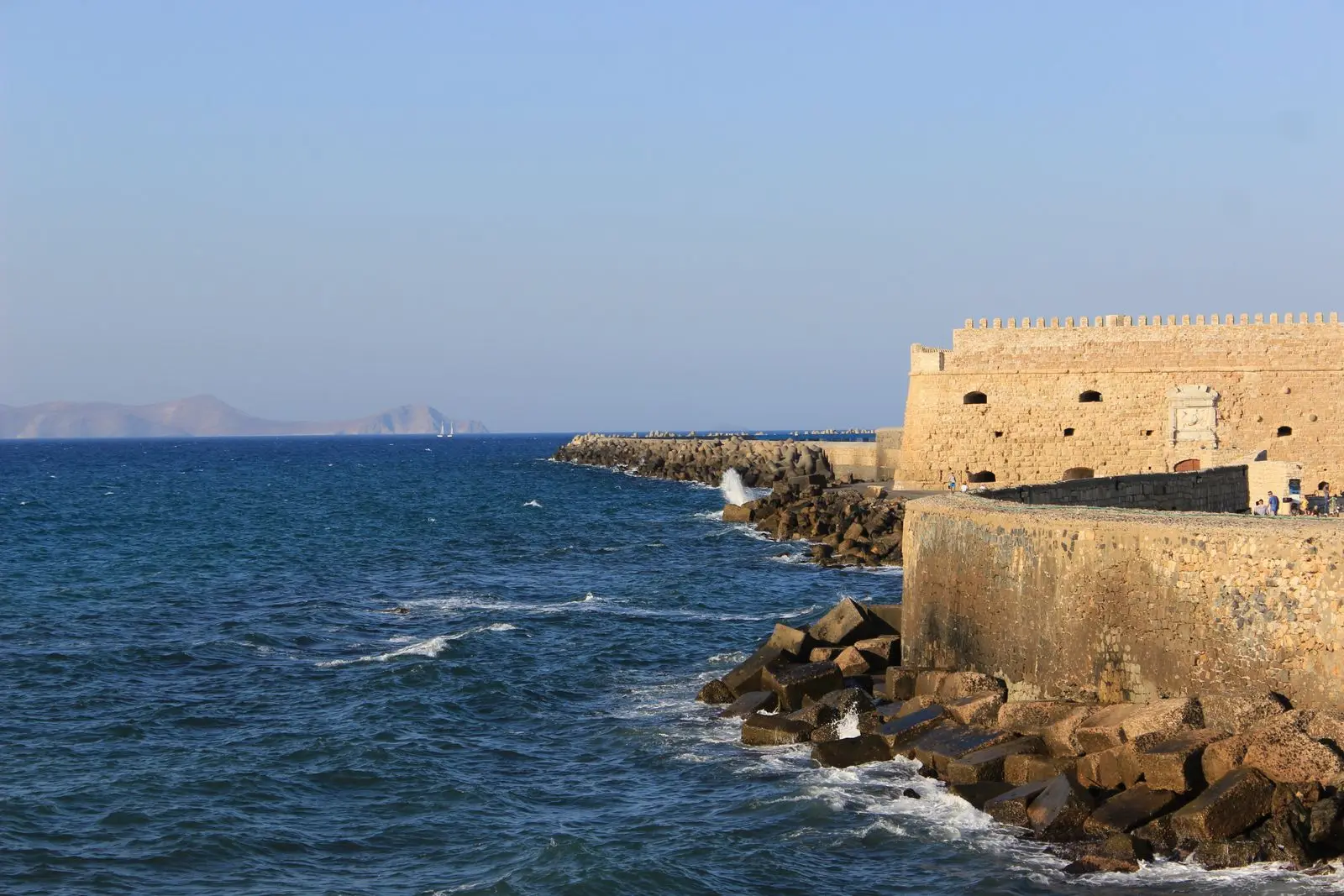 Venetian fortress walls above the sea