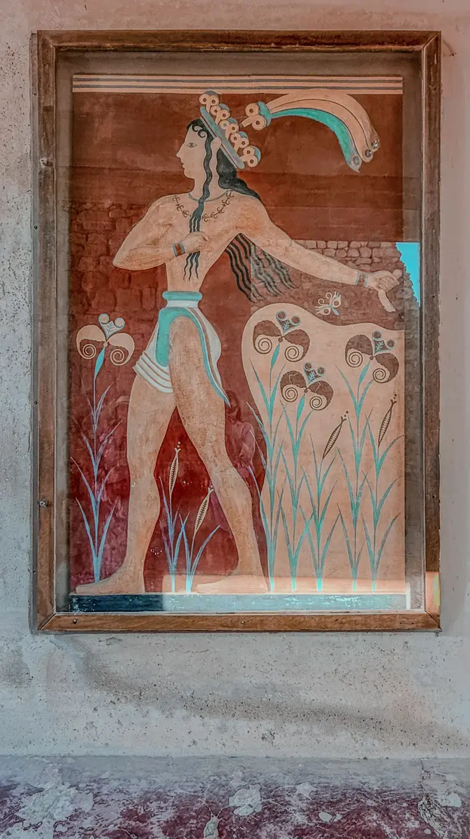 A Minoan fresco at Knossos