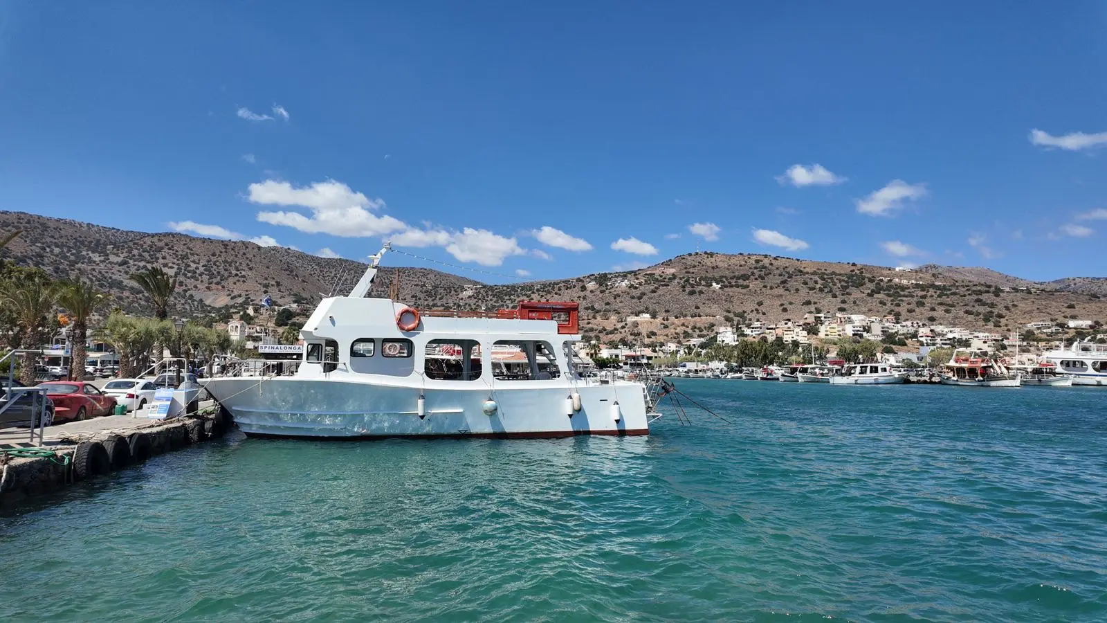 A boat in Elounda harbour
